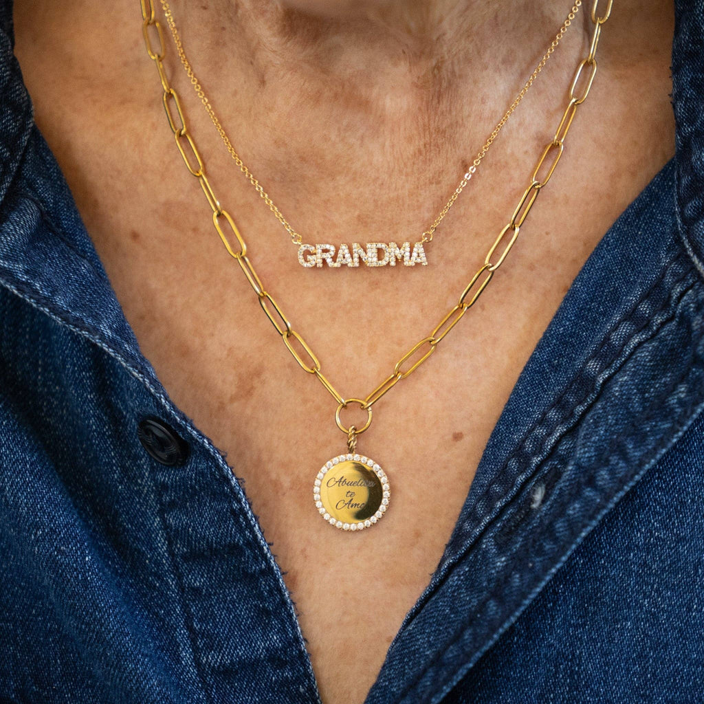 18K Gold Grandma Necklace
