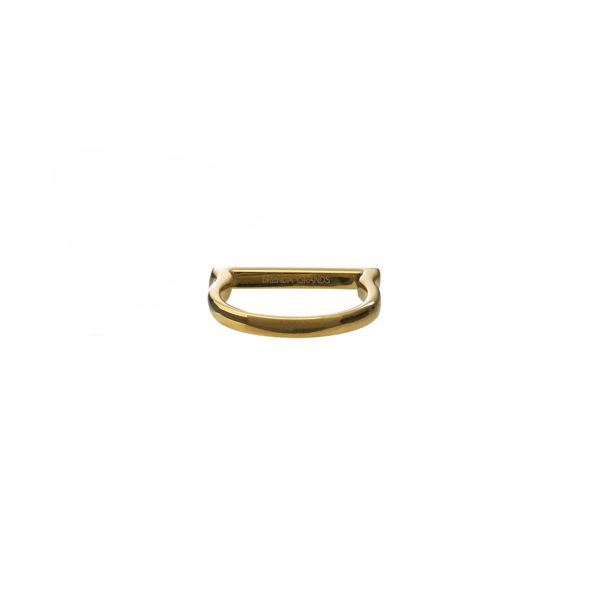 Waterproof Gold Tennis Bar Ring
