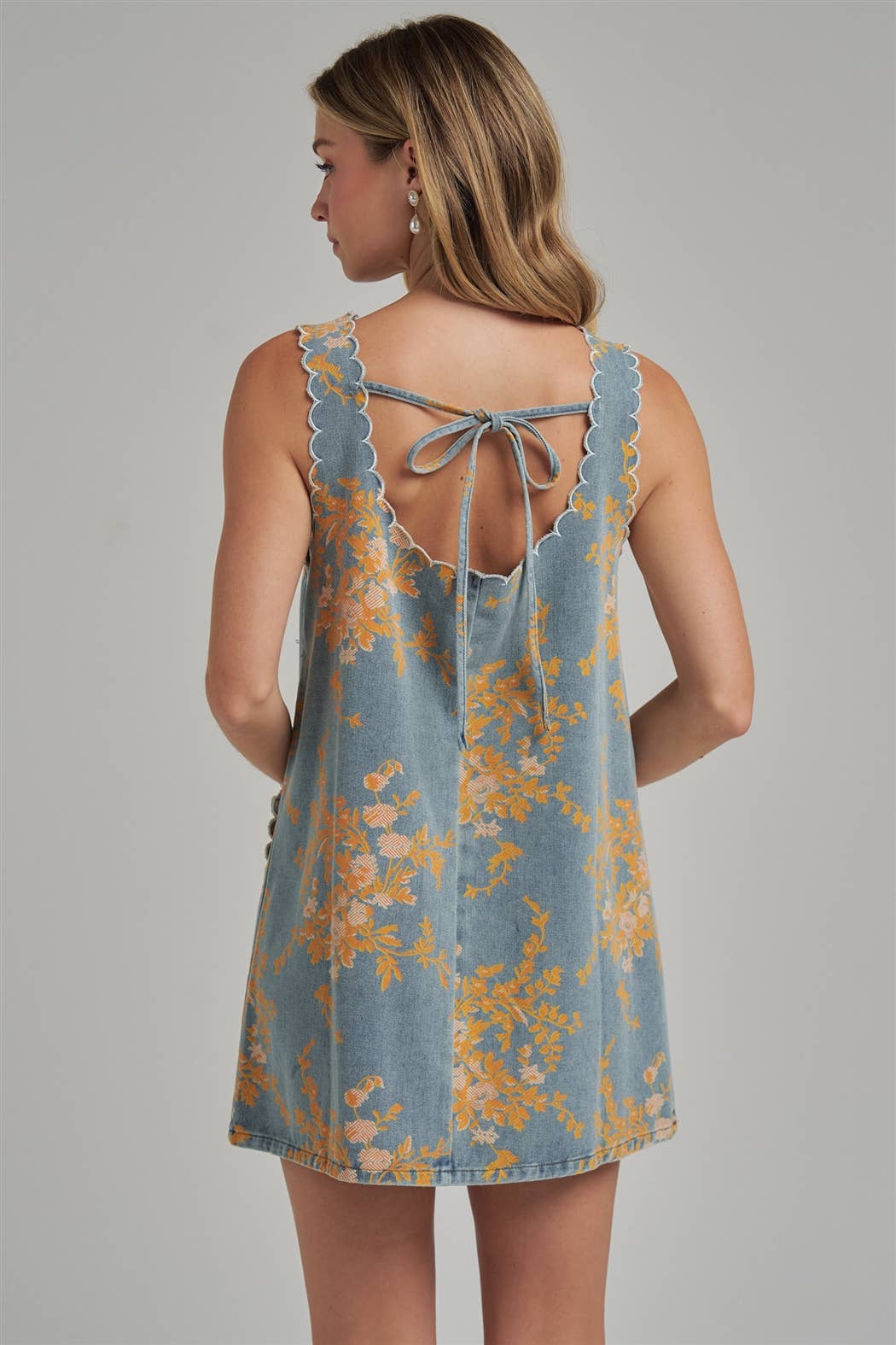 Floral Denim Dress