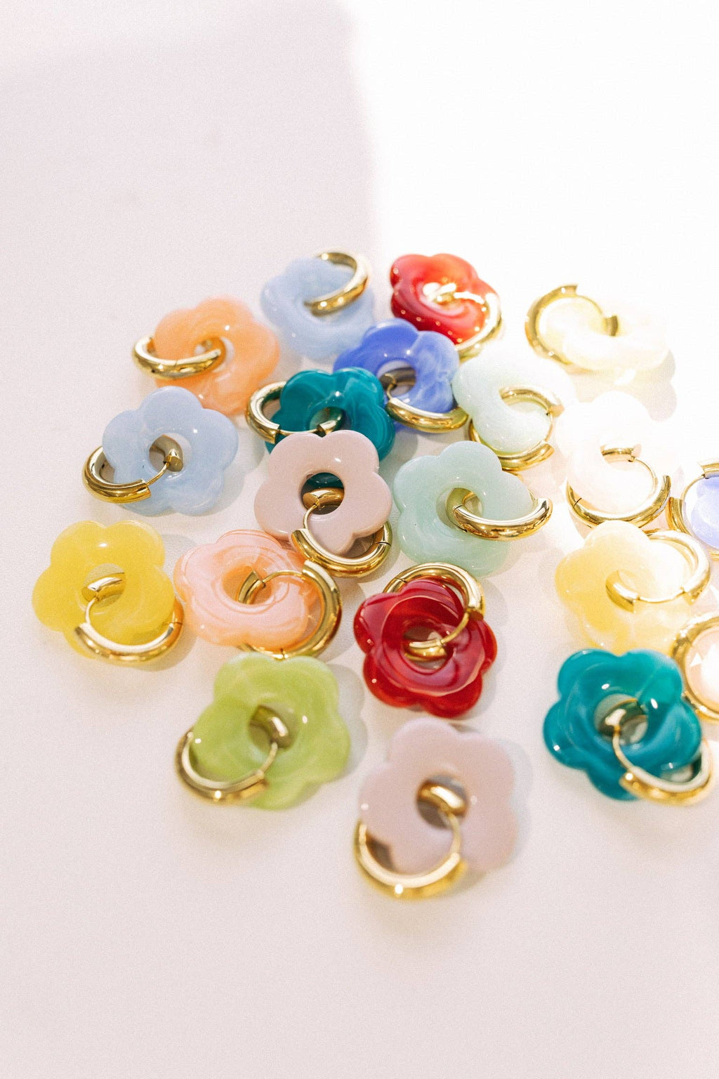 Color Me Daisy Hoop Earrings