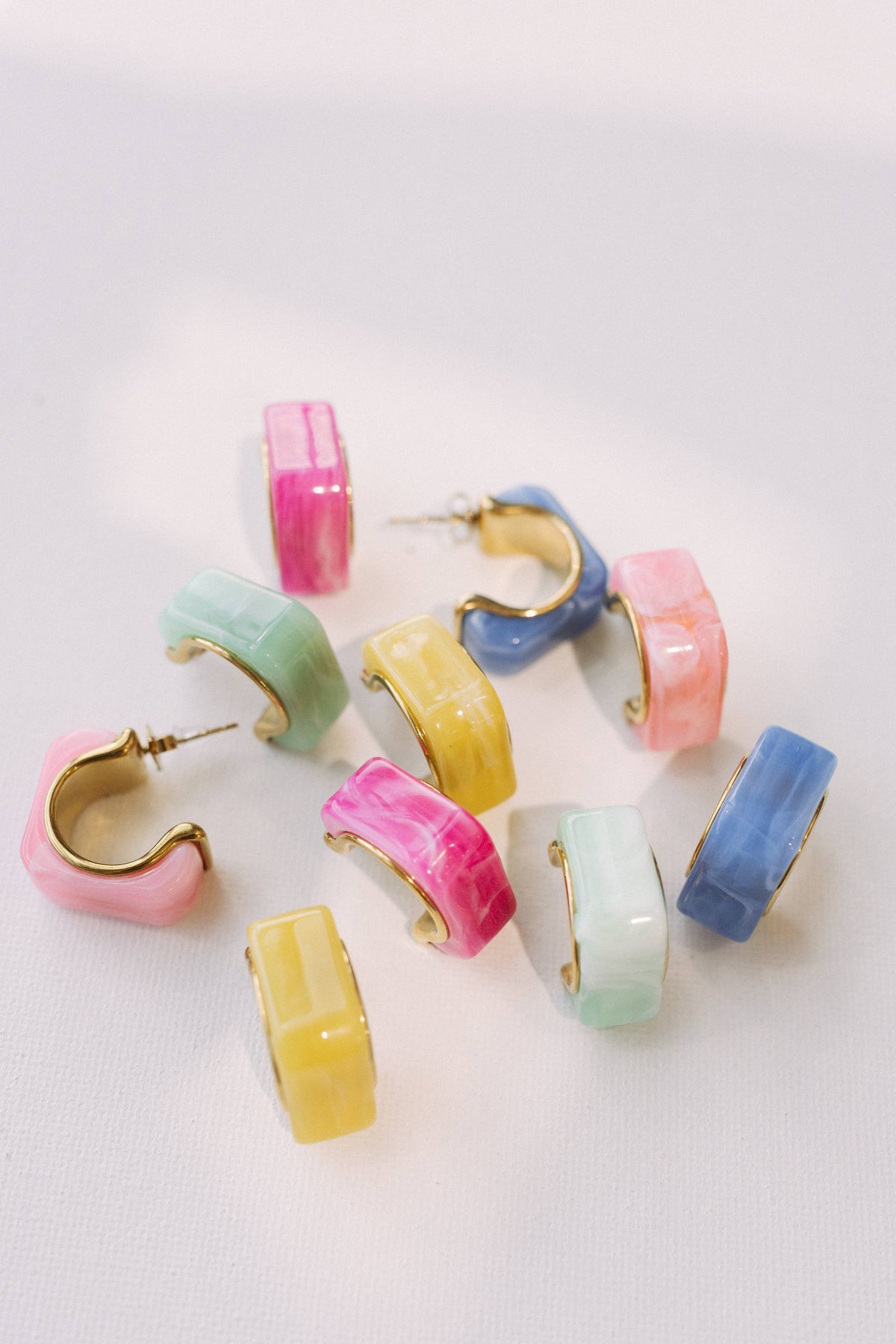 Color Coded Hoop Earrings