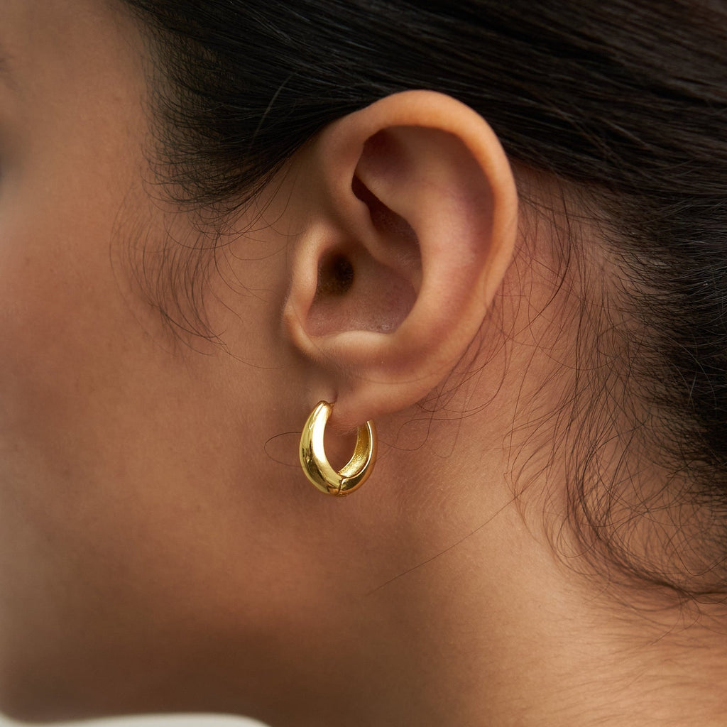 18K Gold Zenith Hoops