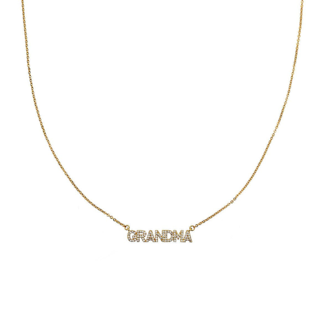 18K Gold Grandma Necklace