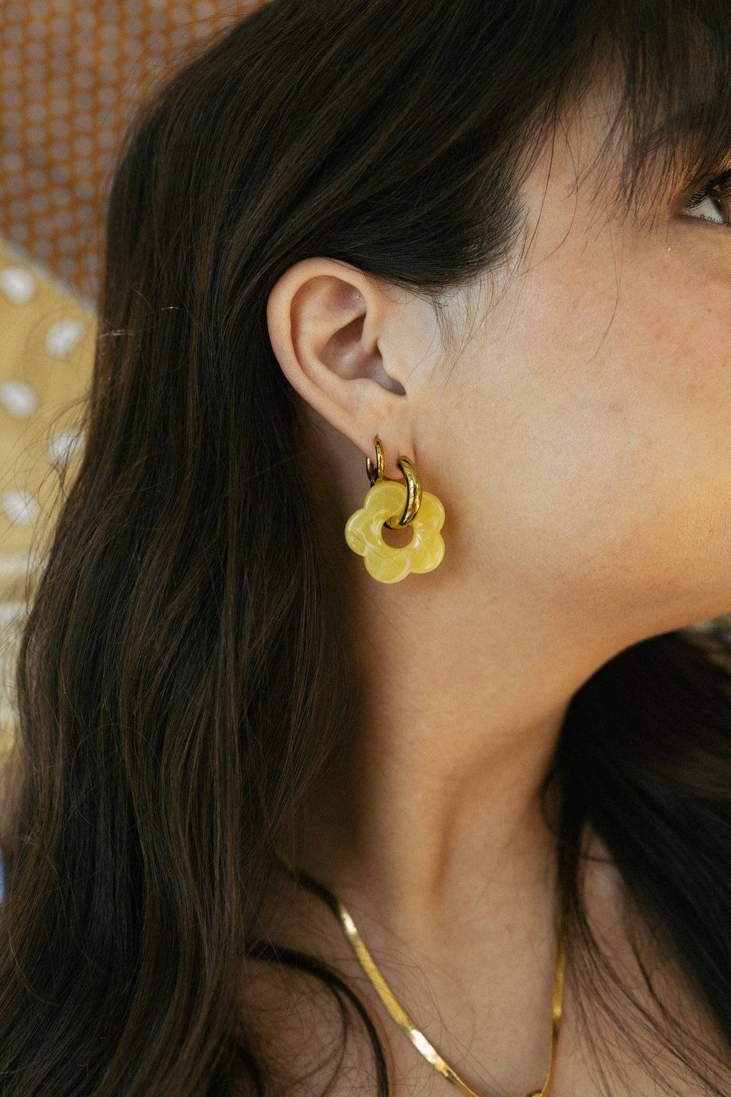 Color Me Daisy Hoop Earrings